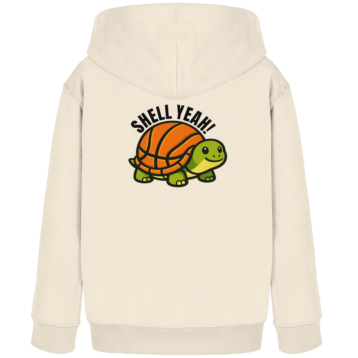 Mr. Turtle Backprint - Kids Organic Hoodie