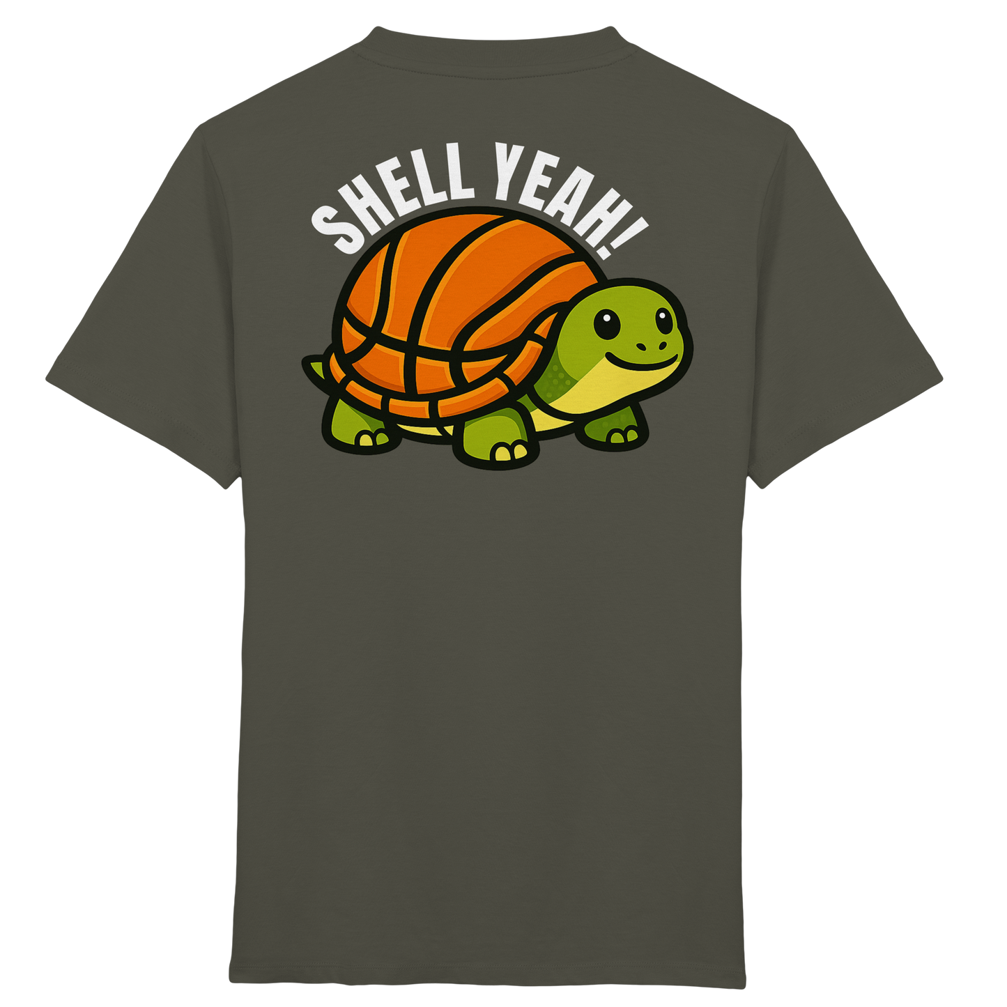 Mr. Turtle Backprint - Kids Organic Shirt