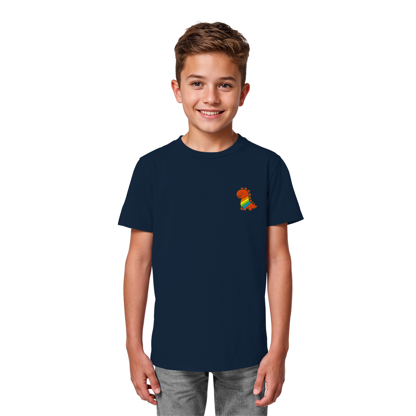 Rainbow Dino - Kids Organic Shirt