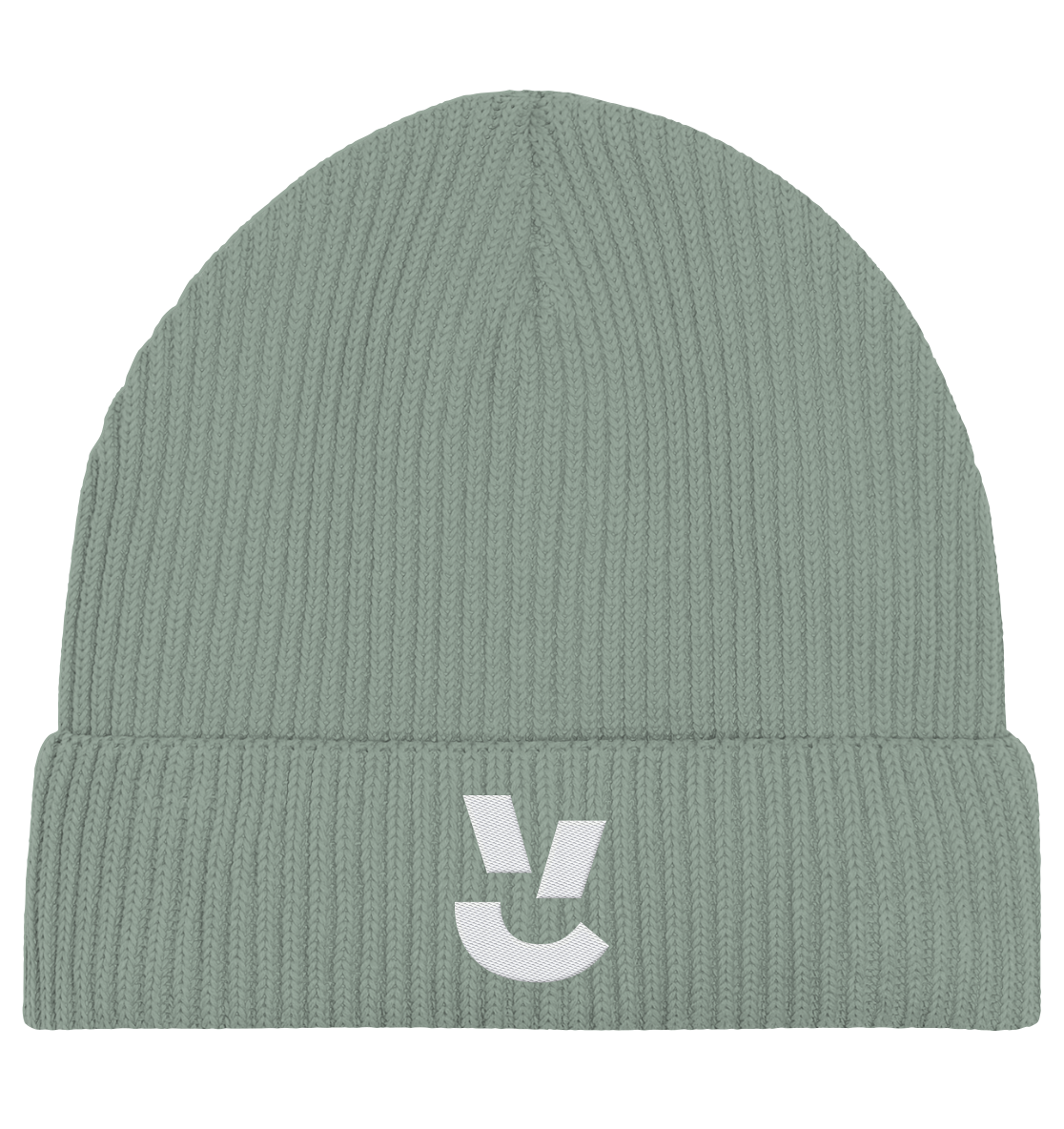 Codistry Logo Weiß - Organic Fisherman Beanie