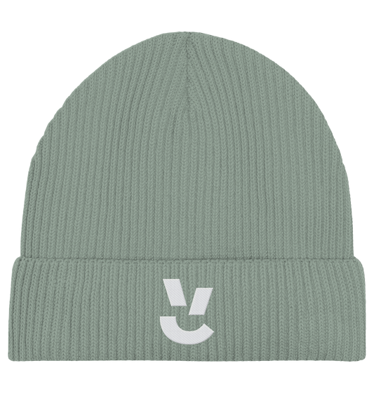 Codistry Logo Weiß - Organic Fisherman Beanie