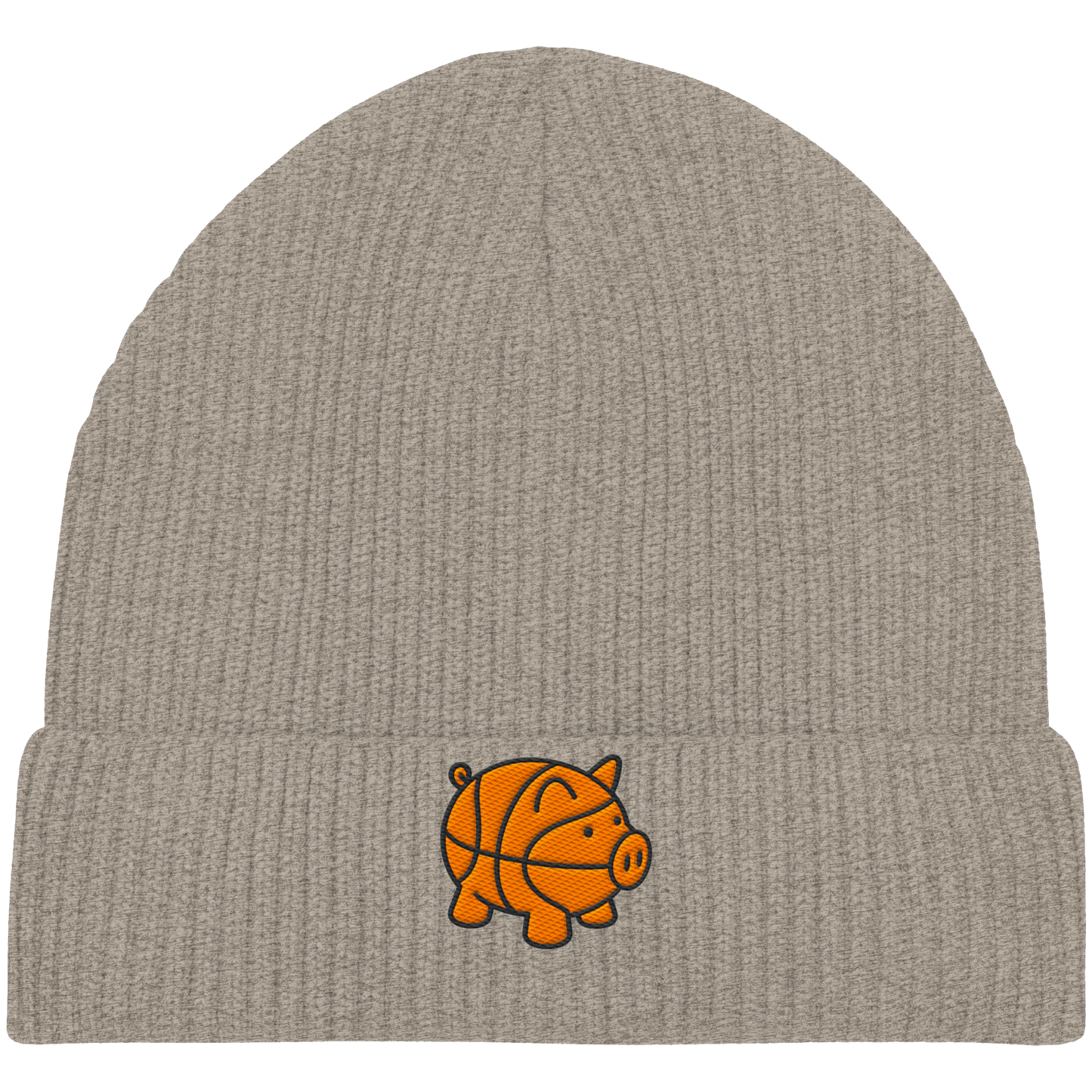 Basketball Piggy - Organic Fisherman Beanie