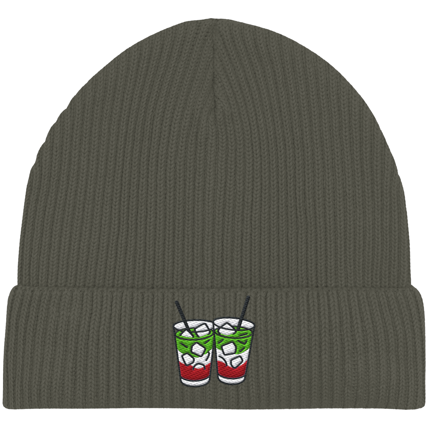 Strawberry Matcha Latte - Organic Fisherman Beanie