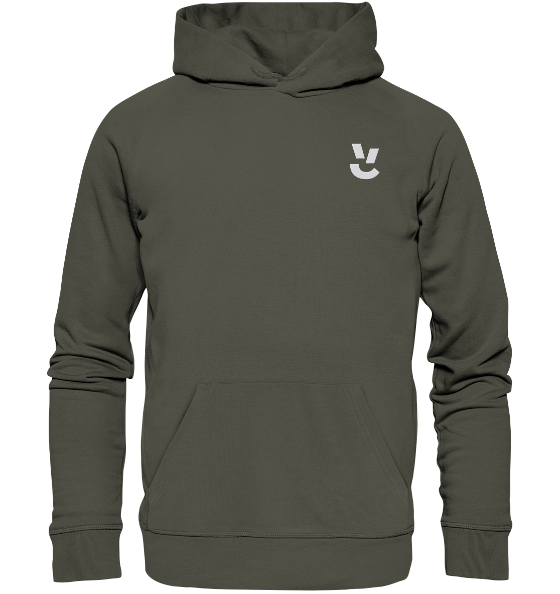 Codistry Logo Weiß - Organic Hoodie