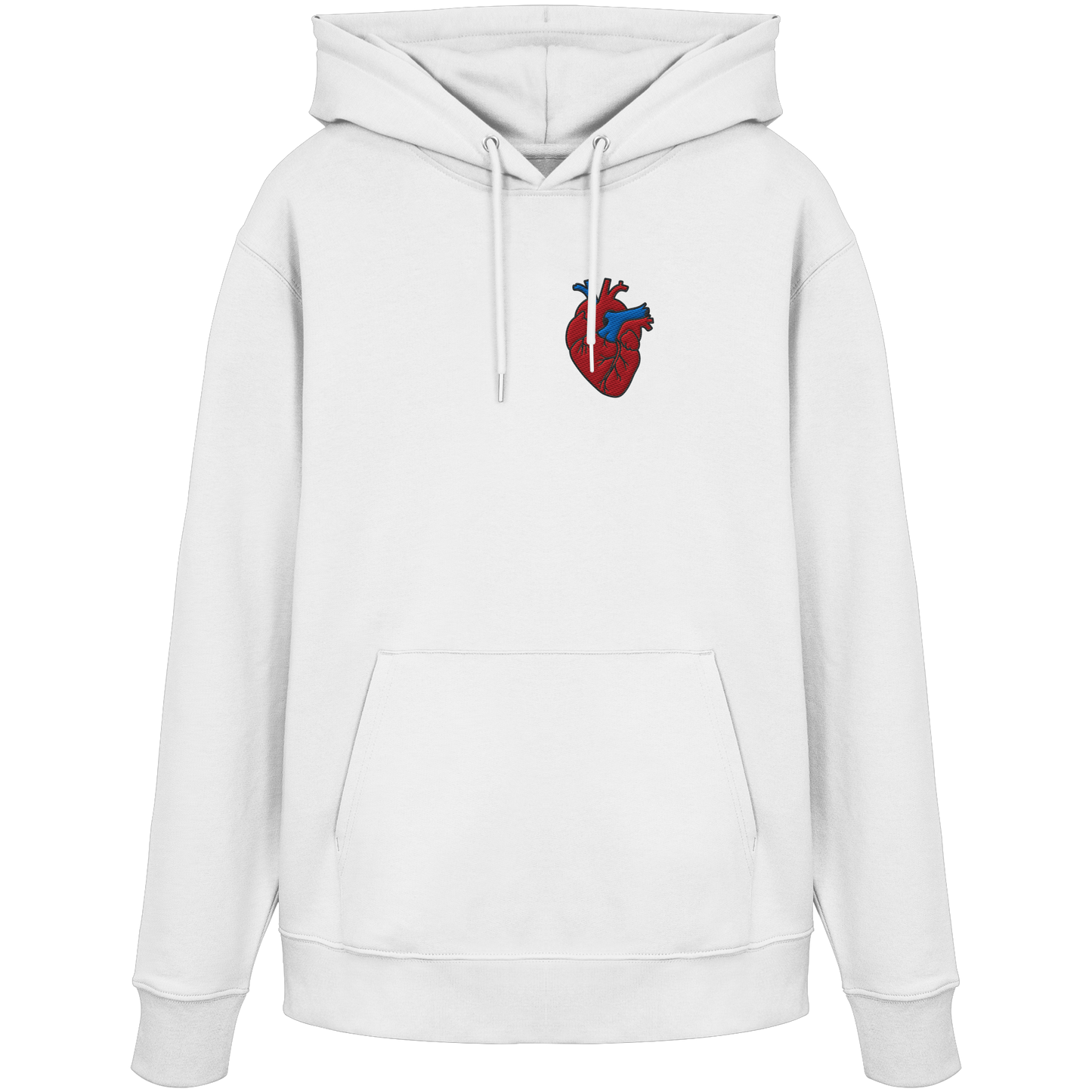 Anatomisch korrektes Herz - Organic Hoodie