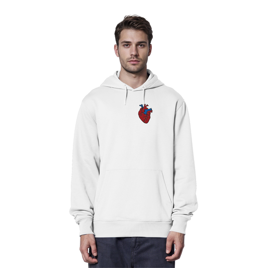 Anatomisch korrektes Herz - Organic Hoodie