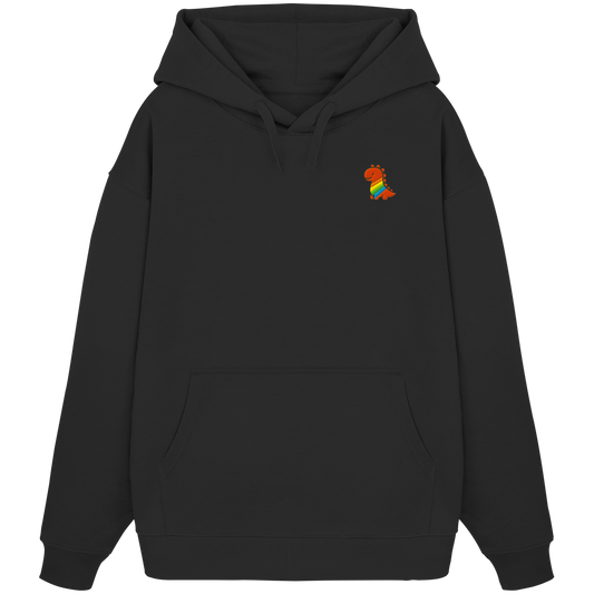 Rainbow Dino - Organic Oversize Hoodie
