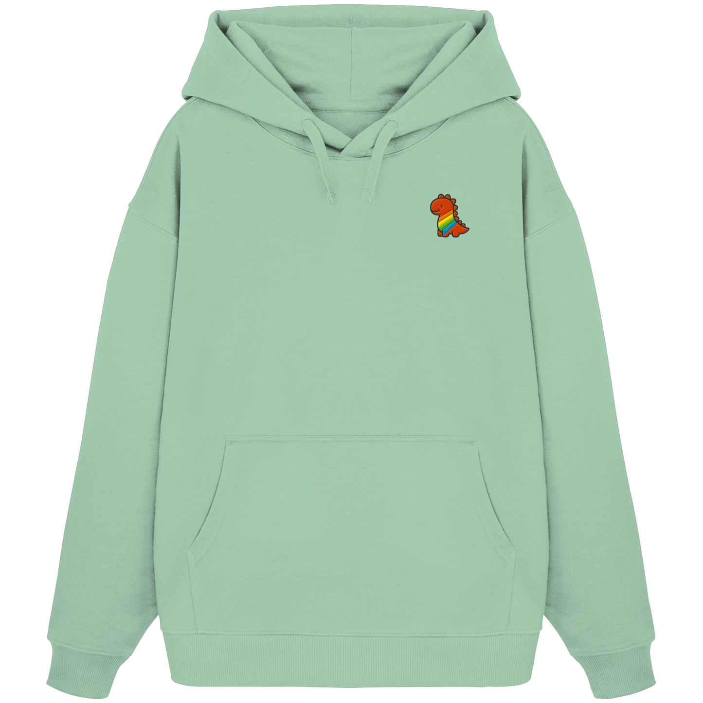 Rainbow Dino - Organic Oversize Hoodie