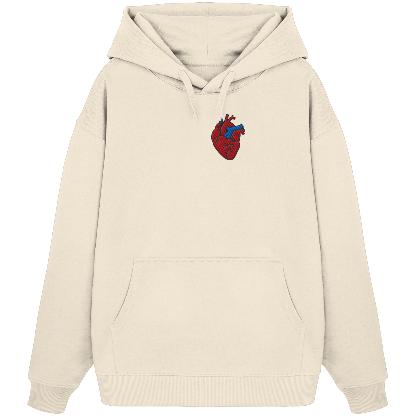 Anatomisch korrektes Herz - Organic Oversize Hoodie