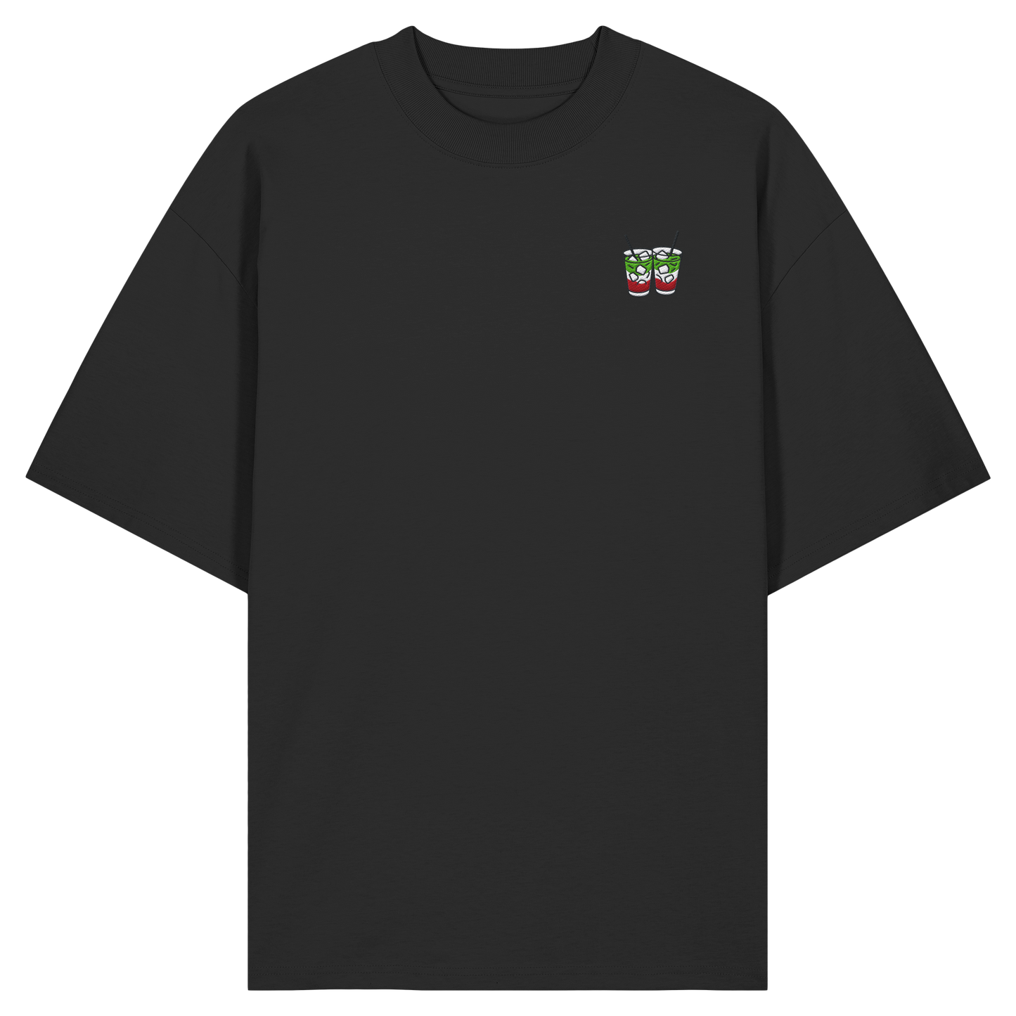 Strawberry Matcha Latte - Organic Oversize Shirt