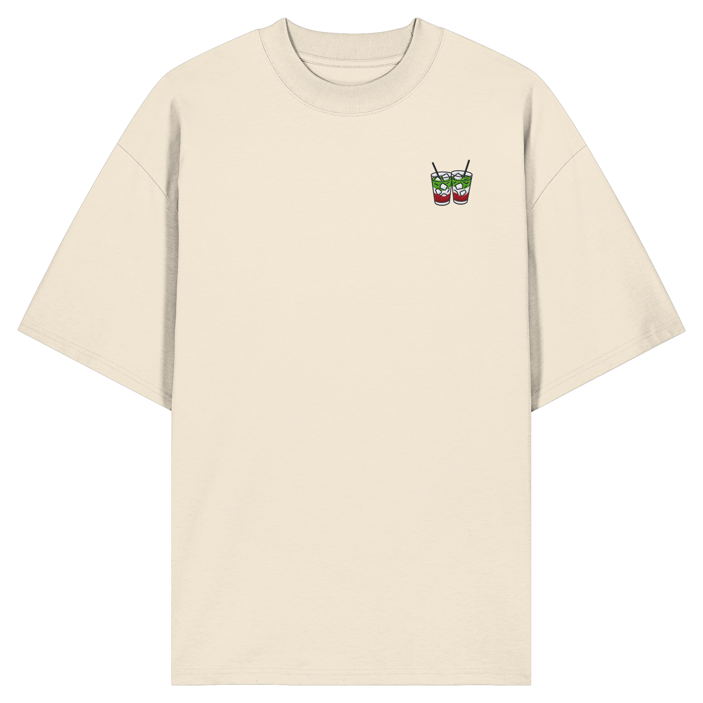 Strawberry Matcha Latte - Organic Oversize Shirt