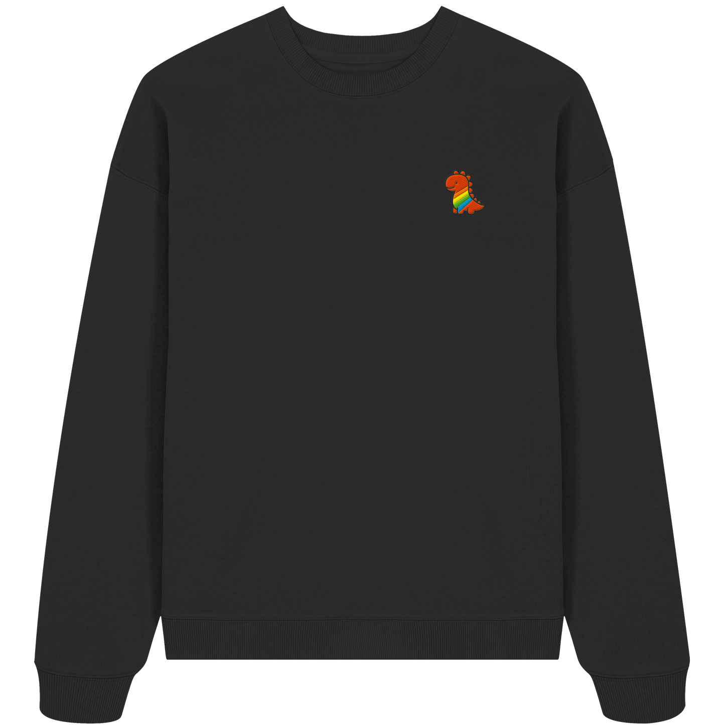 Rainbow Dino - Organic Oversize Sweatshirt