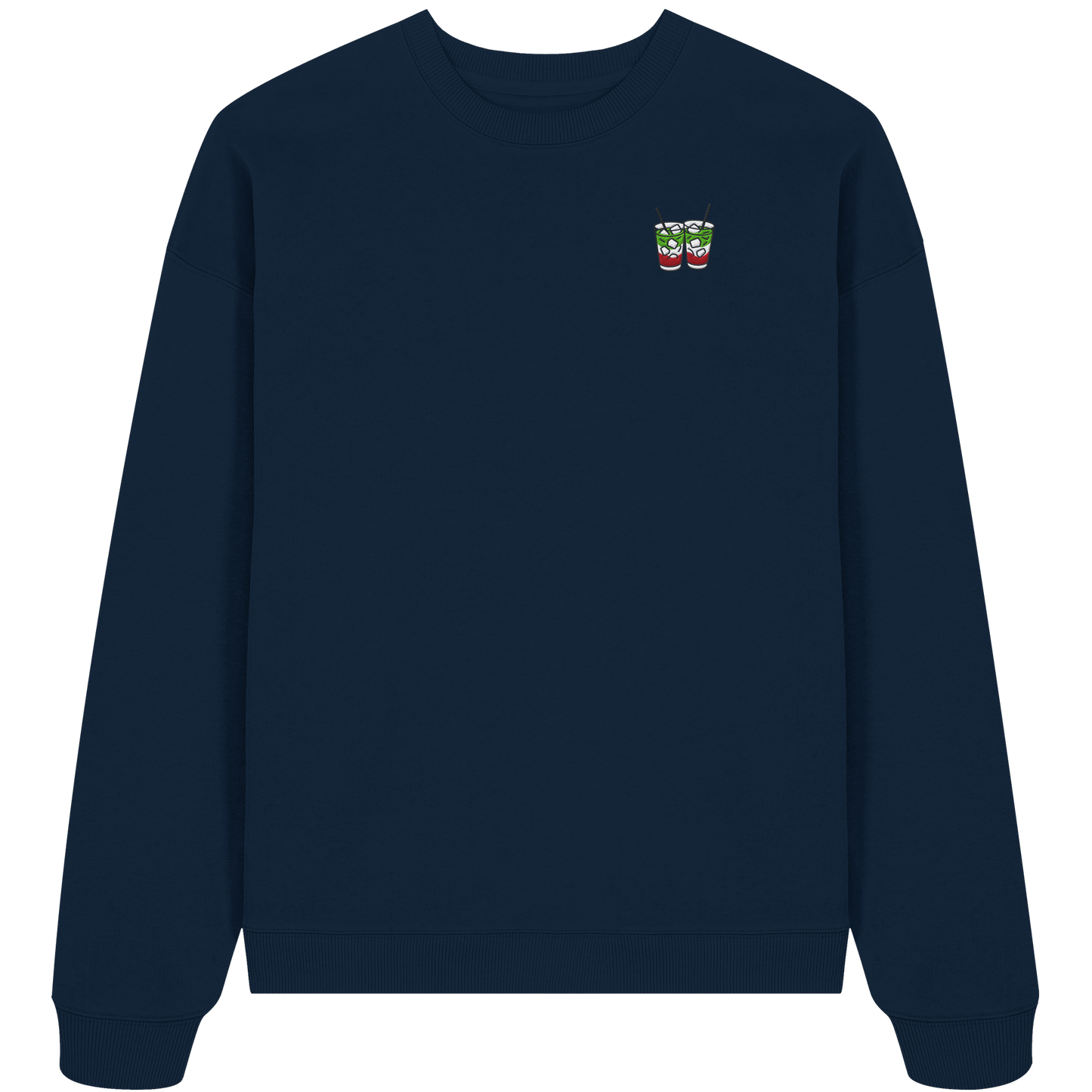 Strawberry Matcha Latte - Organic Oversize Sweatshirt