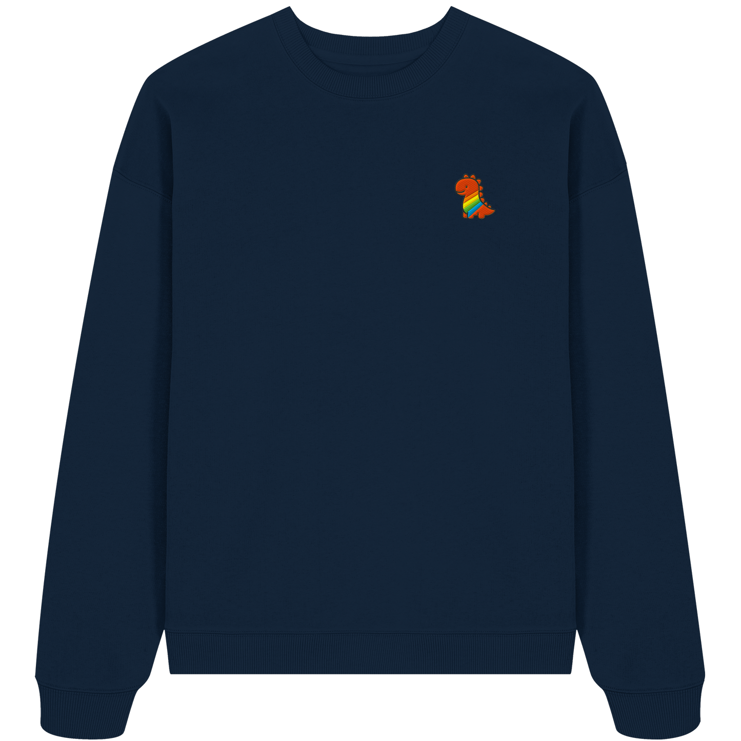Rainbow Dino - Organic Oversize Sweatshirt
