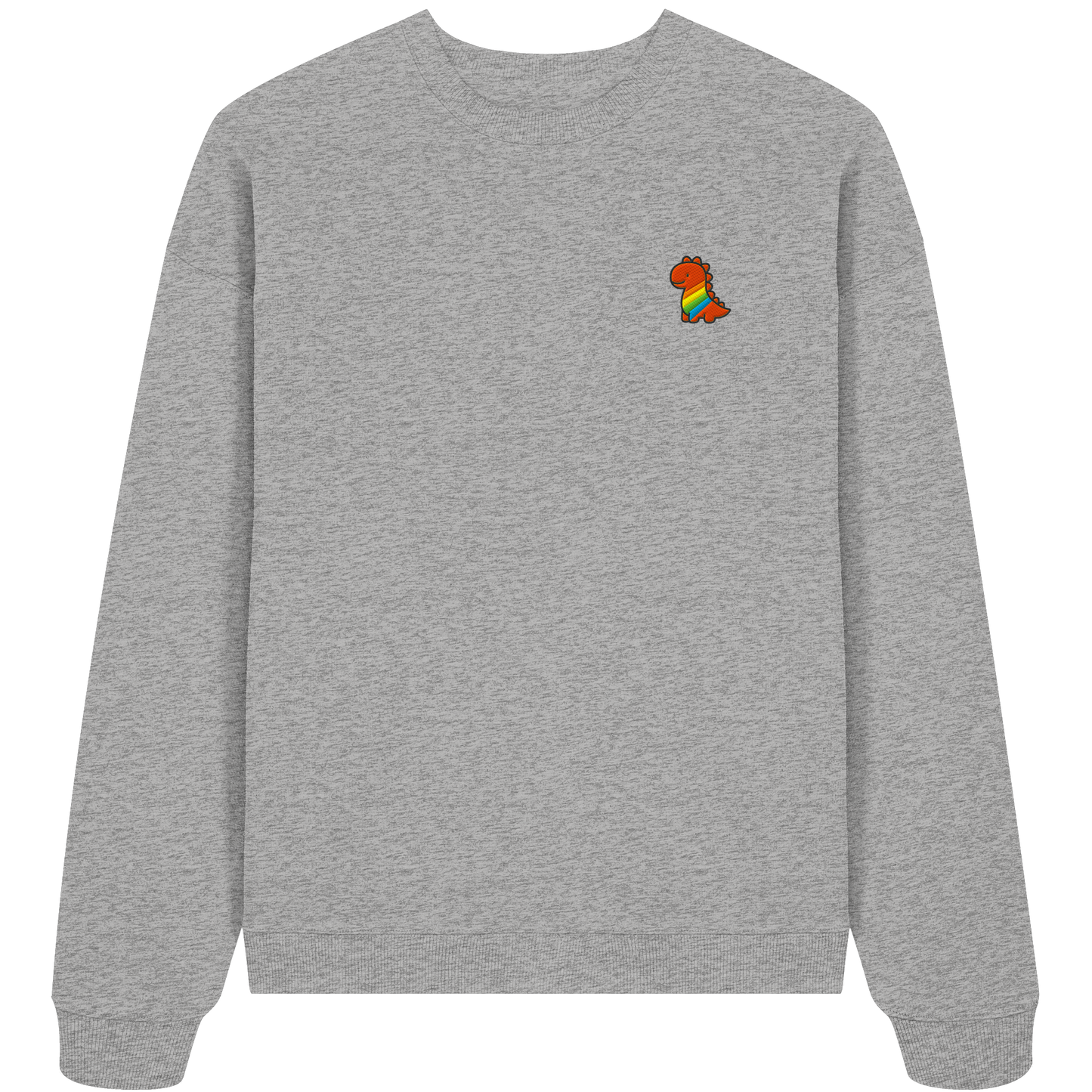 Rainbow Dino - Organic Oversize Sweatshirt