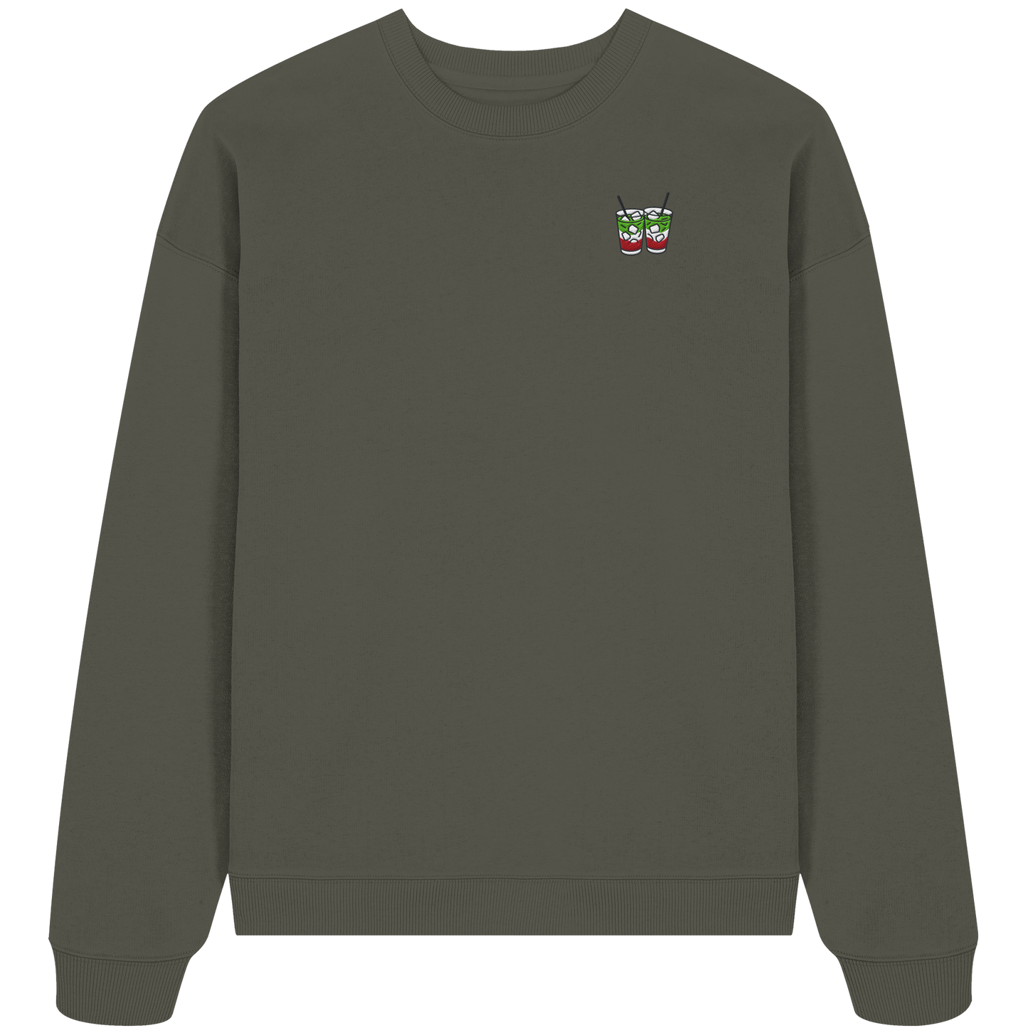 Strawberry Matcha Latte - Organic Oversize Sweatshirt