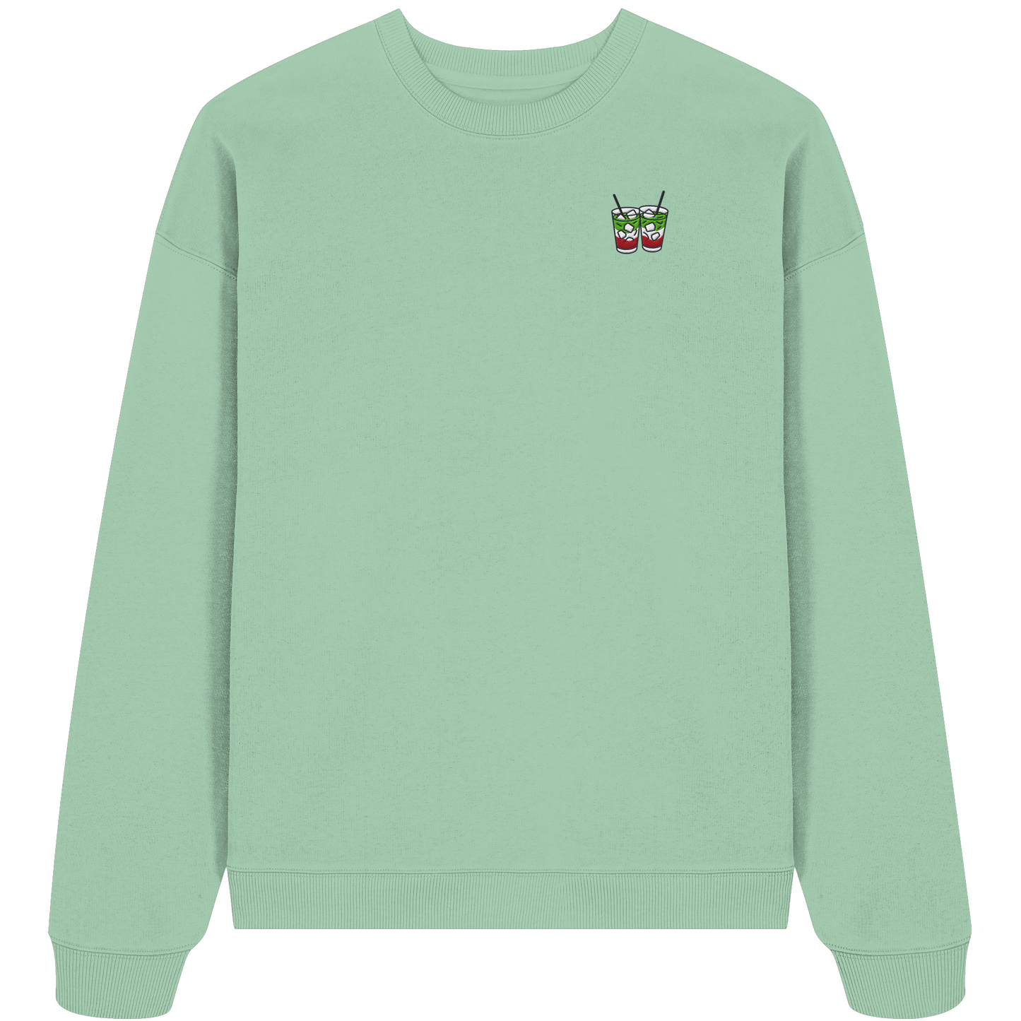 Strawberry Matcha Latte - Organic Oversize Sweatshirt