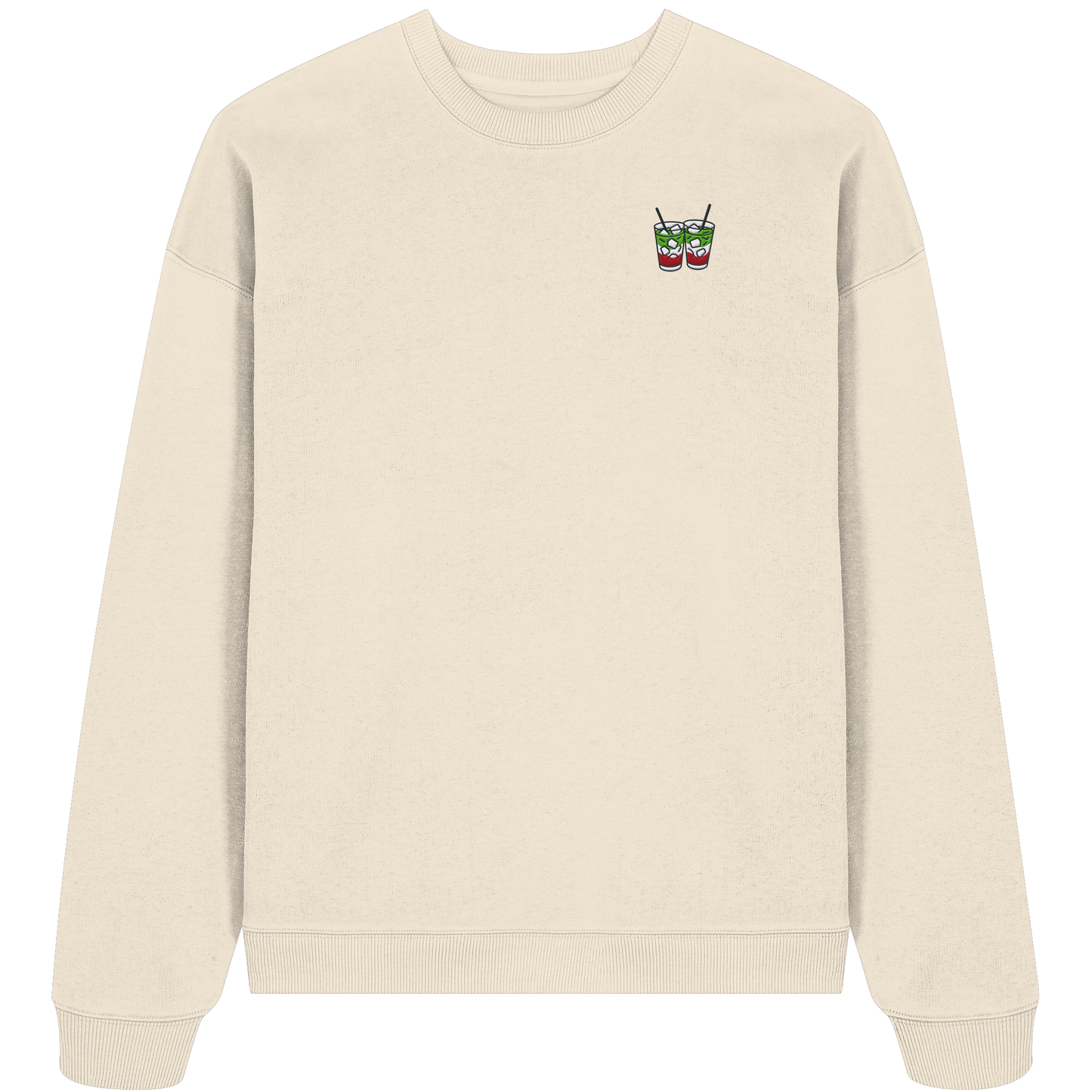 Strawberry Matcha Latte - Organic Oversize Sweatshirt
