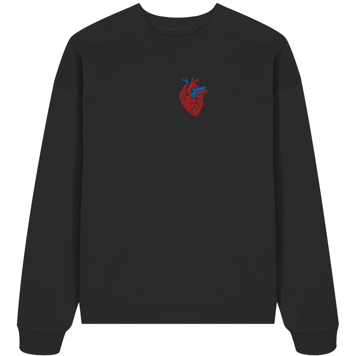 Anatomisch korrektes Herz - Organic Oversize Sweatshirt