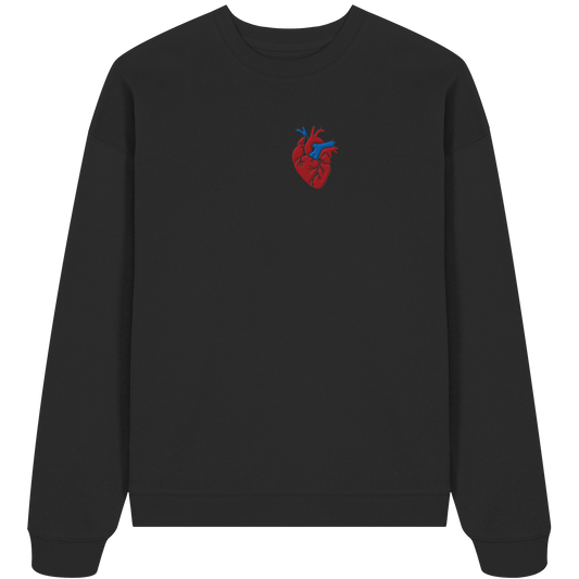 Anatomisch korrektes Herz - Organic Oversize Sweatshirt