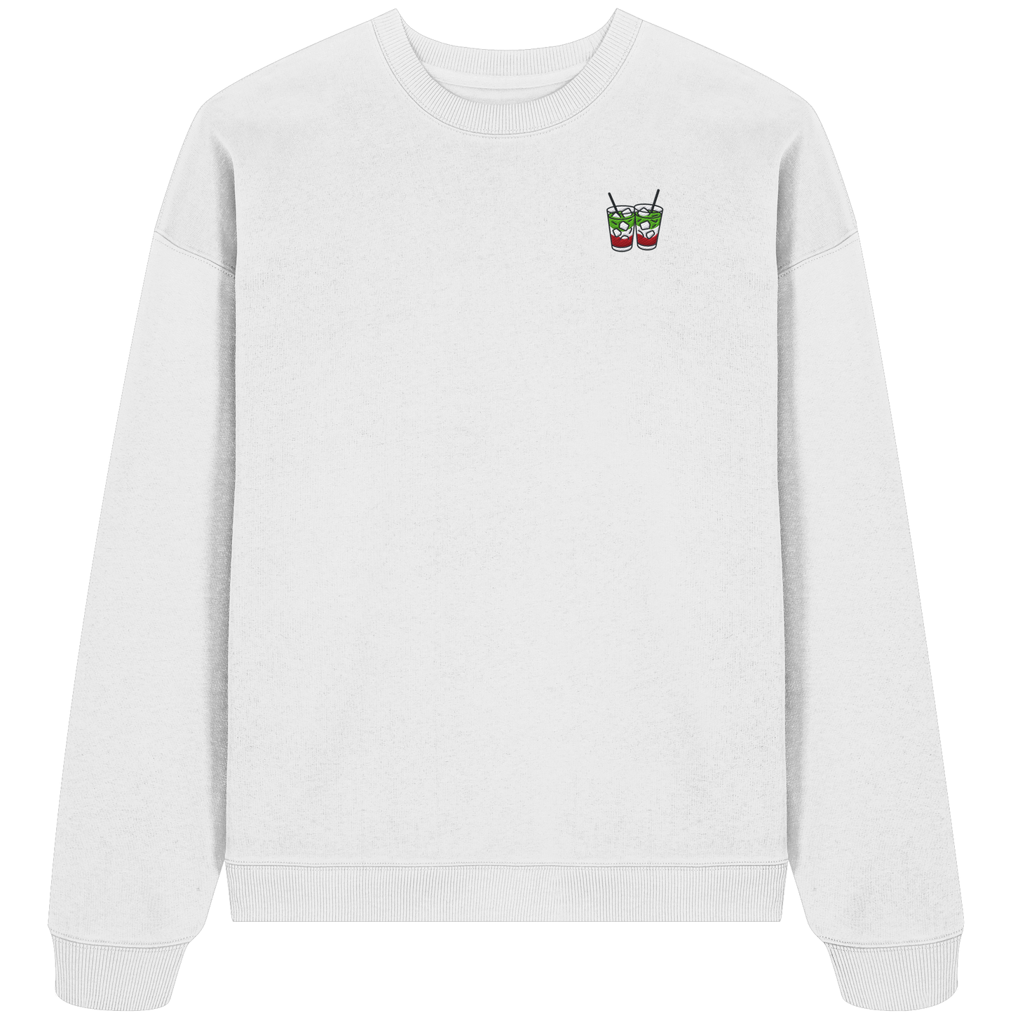 Strawberry Matcha Latte - Organic Oversize Sweatshirt