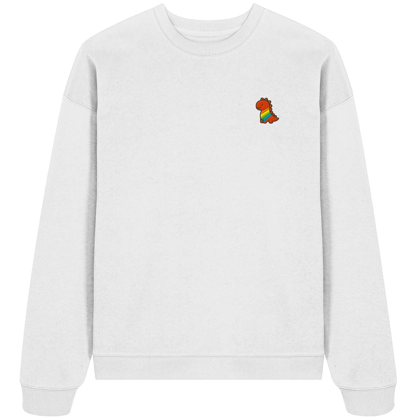 Rainbow Dino - Organic Oversize Sweatshirt