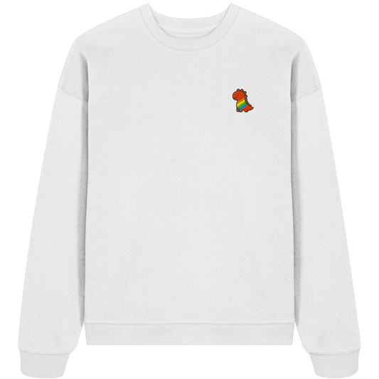Rainbow Dino - Organic Oversize Sweatshirt