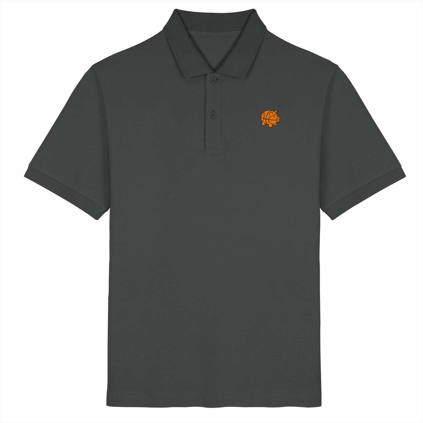 Basketball Piggy - Organic Poloshirt