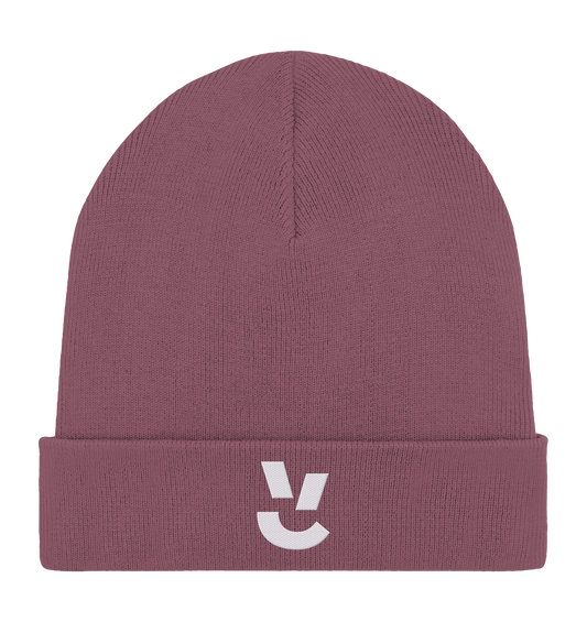Codistry Logo Weiß - Organic Rib Beanie