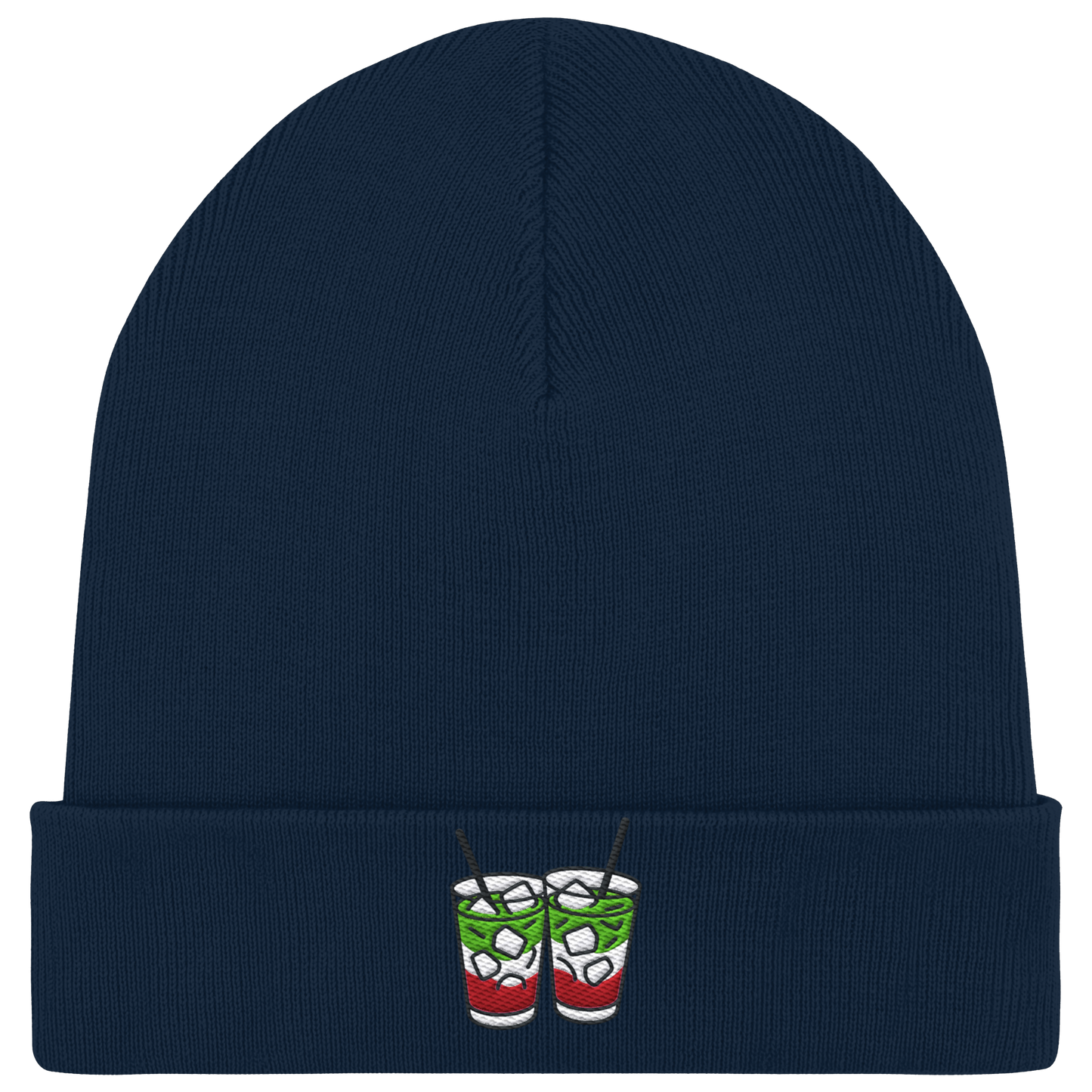 Strawberry Matcha Latte - Organic Rib Beanie