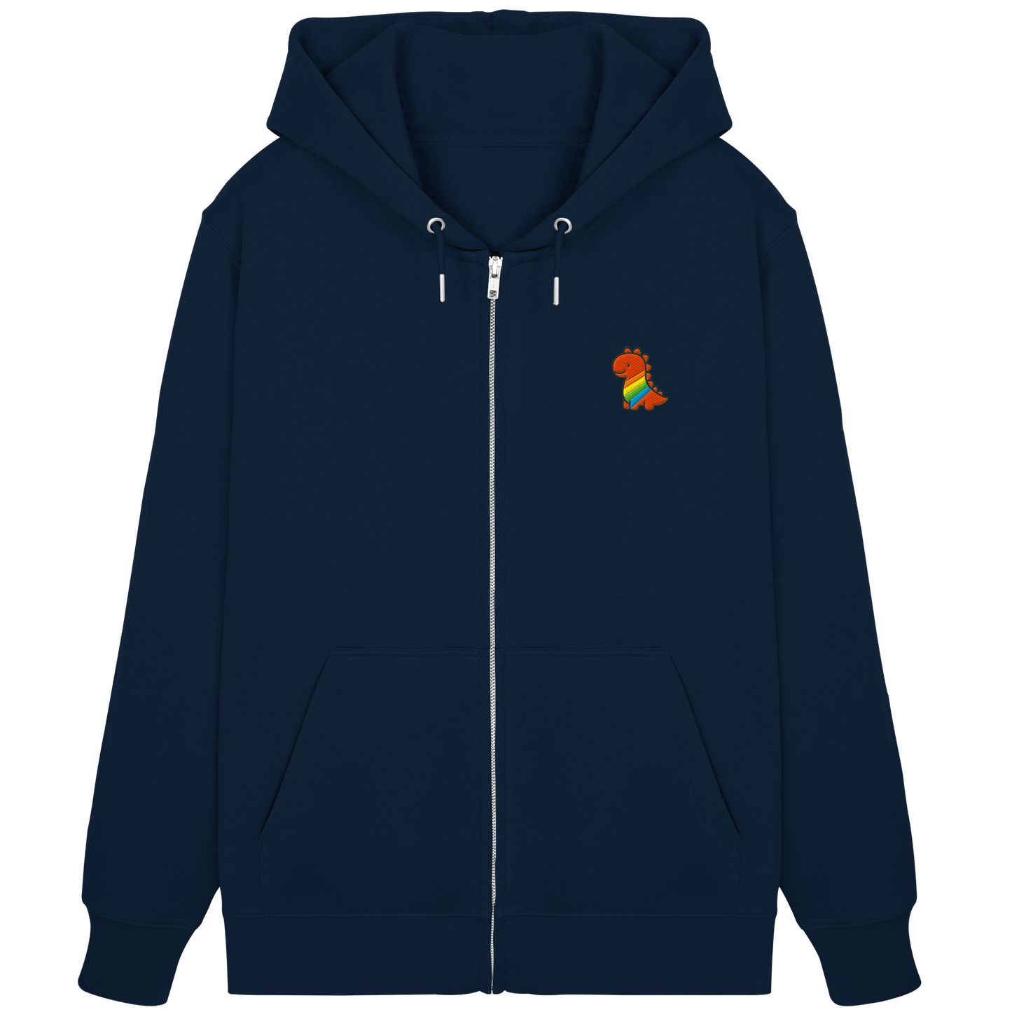 Rainbow Dino - Organic Zipper