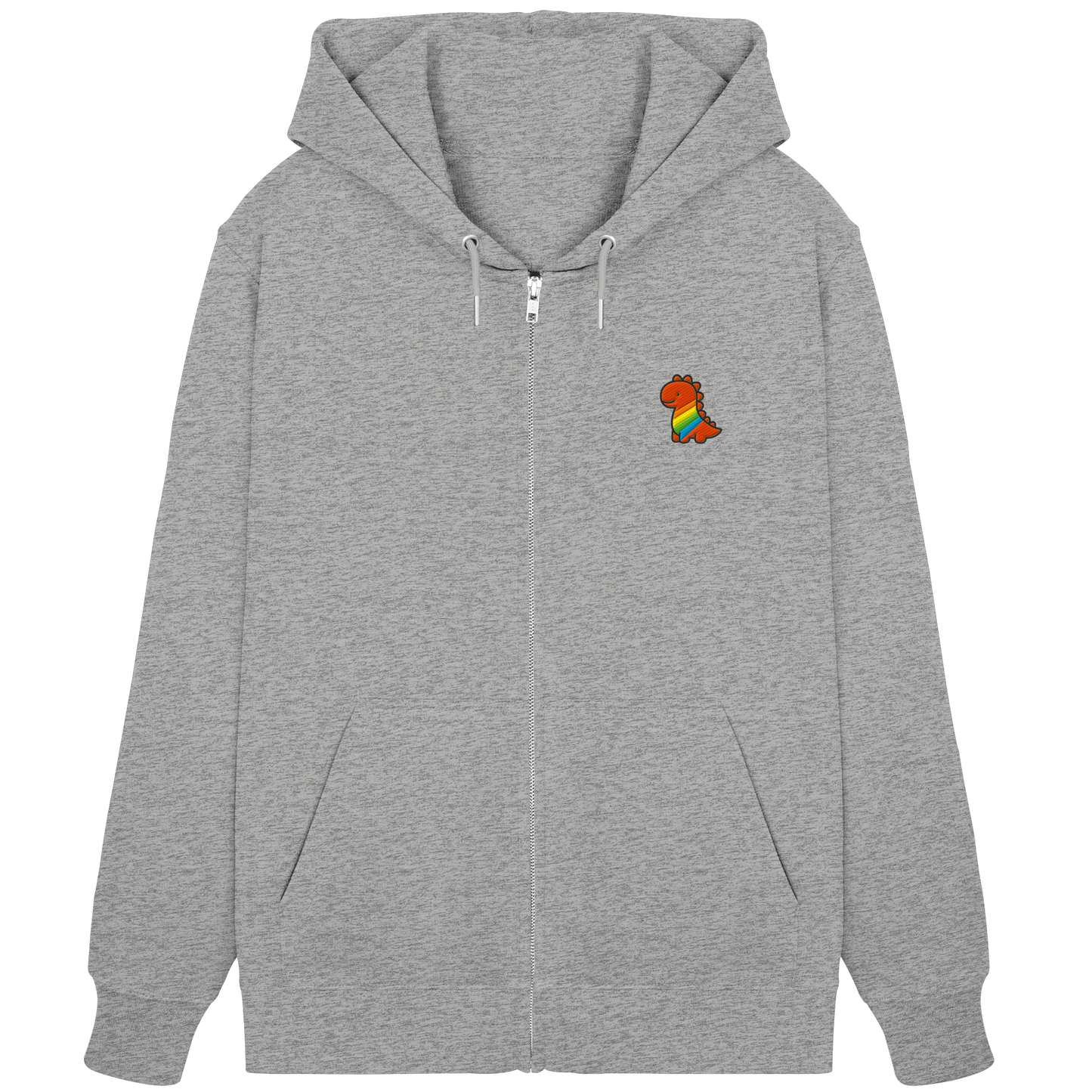 Rainbow Dino - Organic Zipper