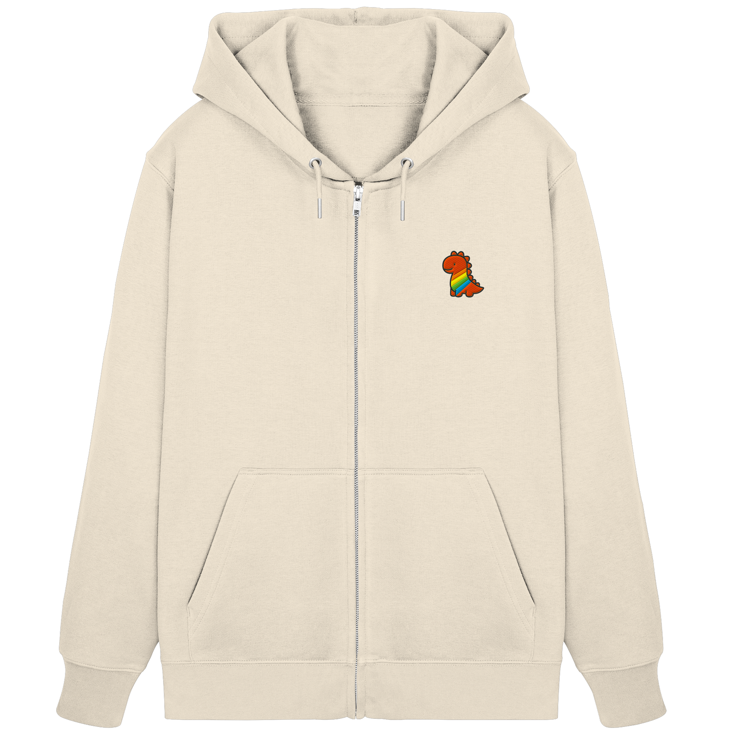 Rainbow Dino - Organic Zipper