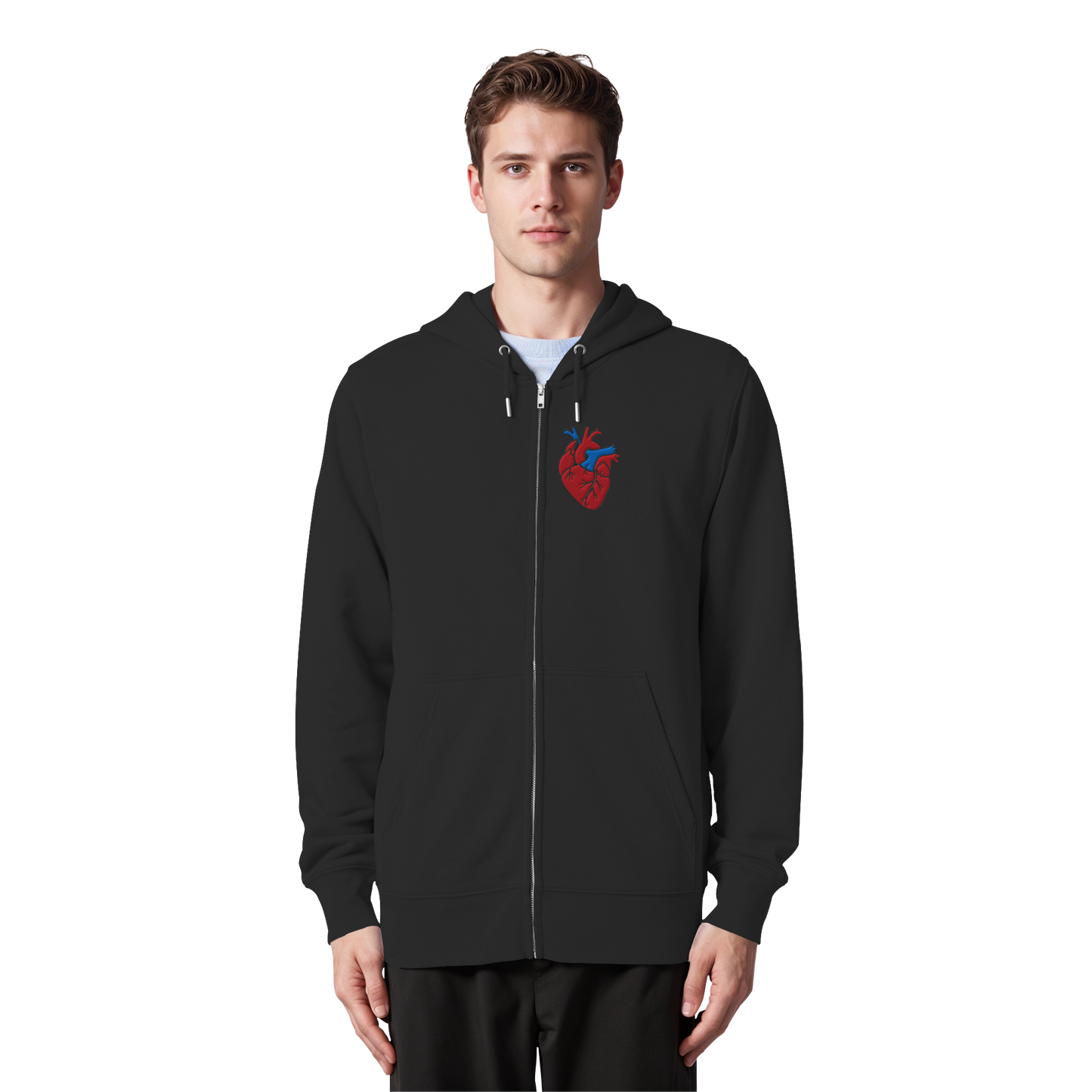 Anatomisch korrektes Herz - Organic Zipper