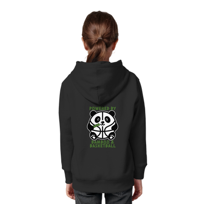 Basketball Panda Backprint - Kids Organic Hoodie