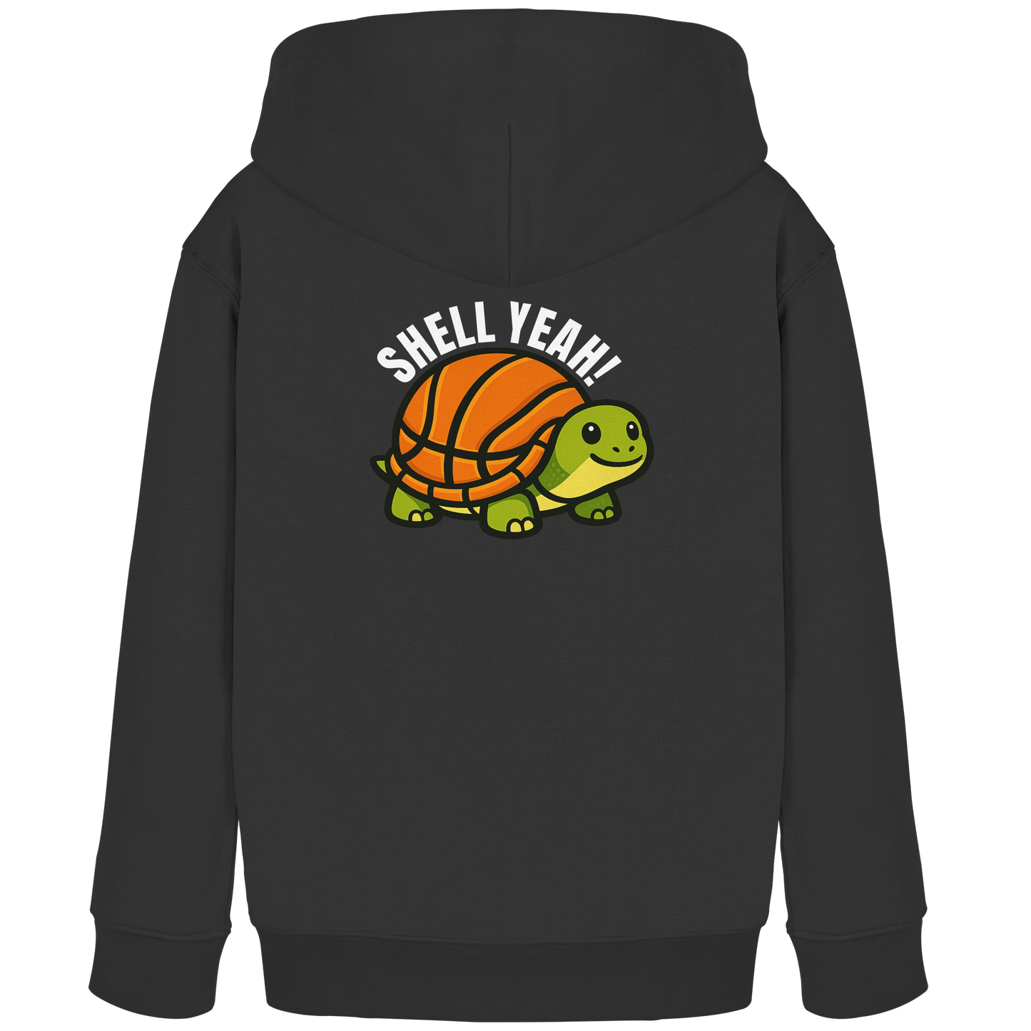 Mr. Turtle Backprint - Kids Organic Hoodie