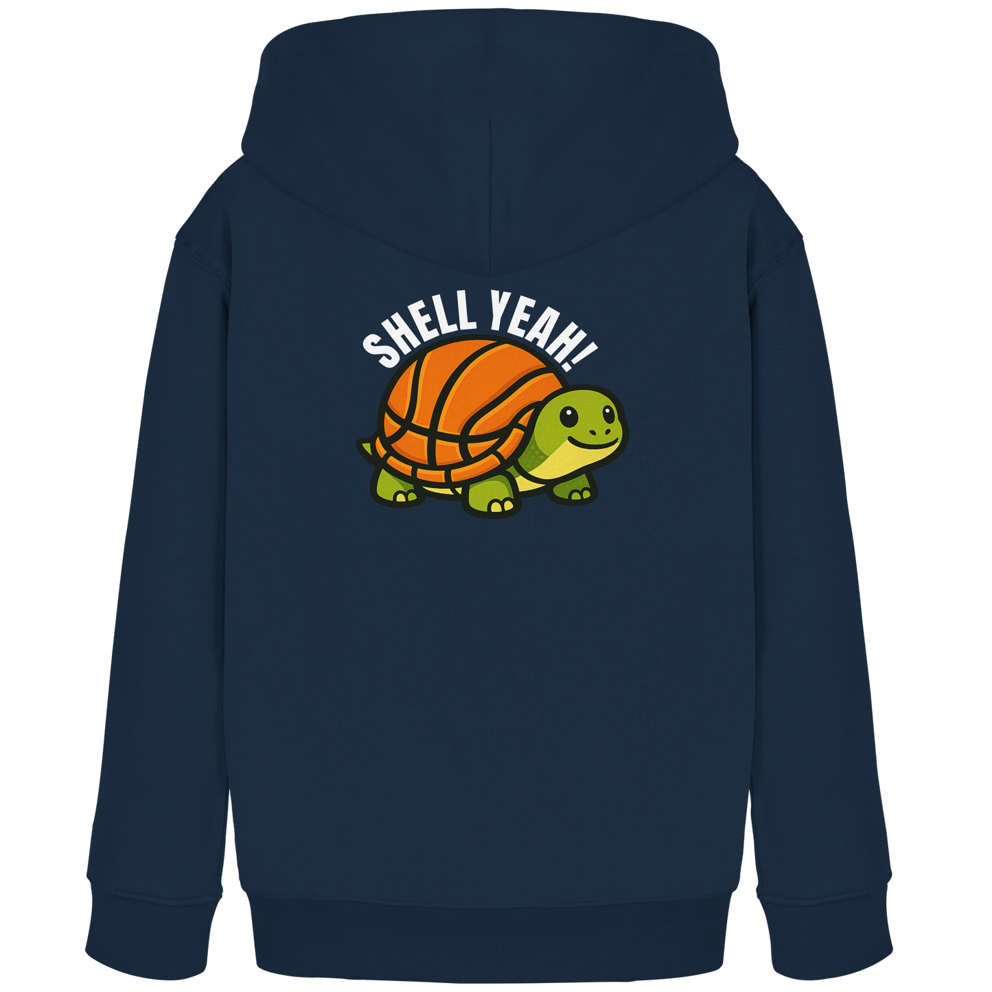 Mr. Turtle Backprint - Kids Organic Hoodie