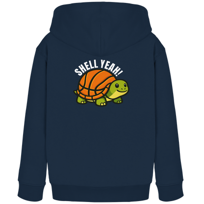 Mr. Turtle Backprint - Kids Organic Hoodie