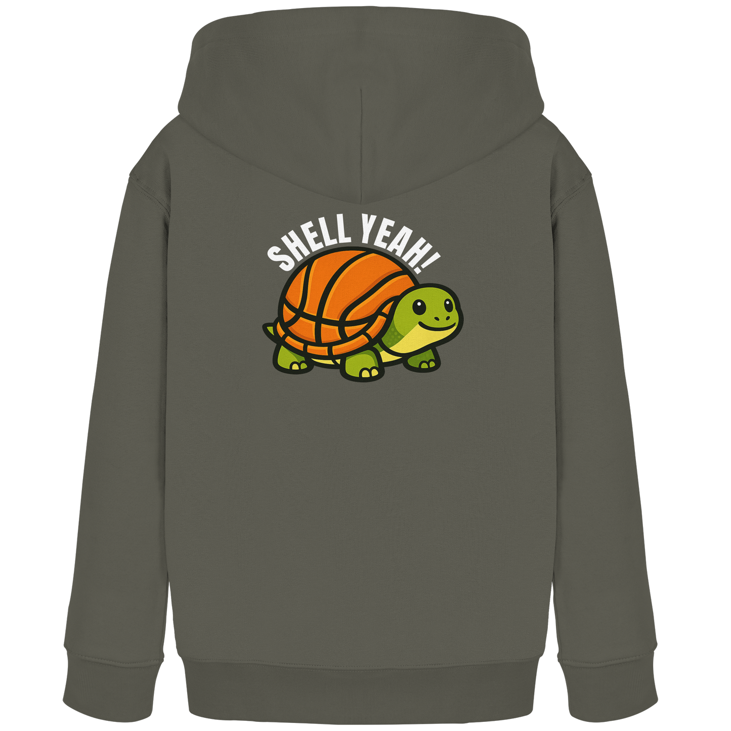 Mr. Turtle Backprint - Kids Organic Hoodie
