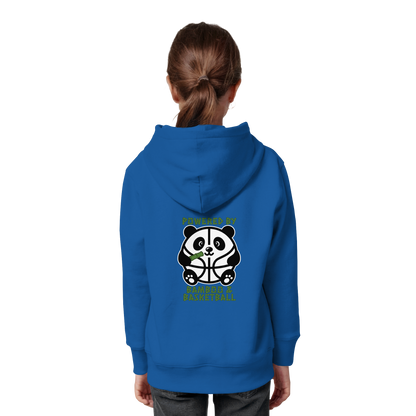 Basketball Panda Backprint - Kids Organic Hoodie