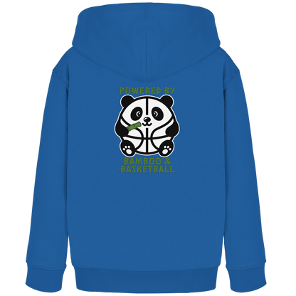Basketball Panda Backprint - Kids Organic Hoodie