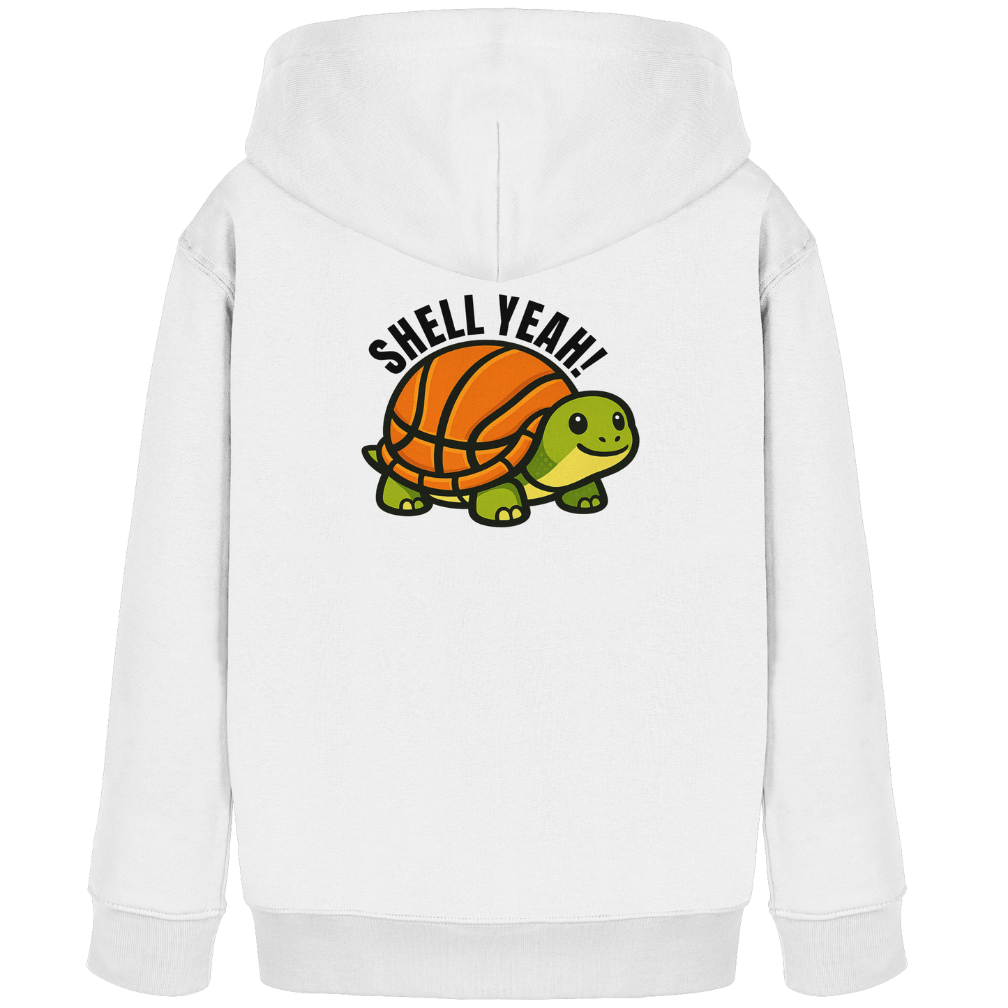 Mr. Turtle Backprint - Kids Organic Hoodie