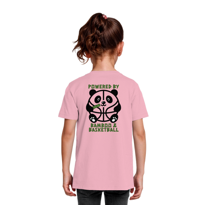 Basketball Panda Backprint - Kids Organic Shirt