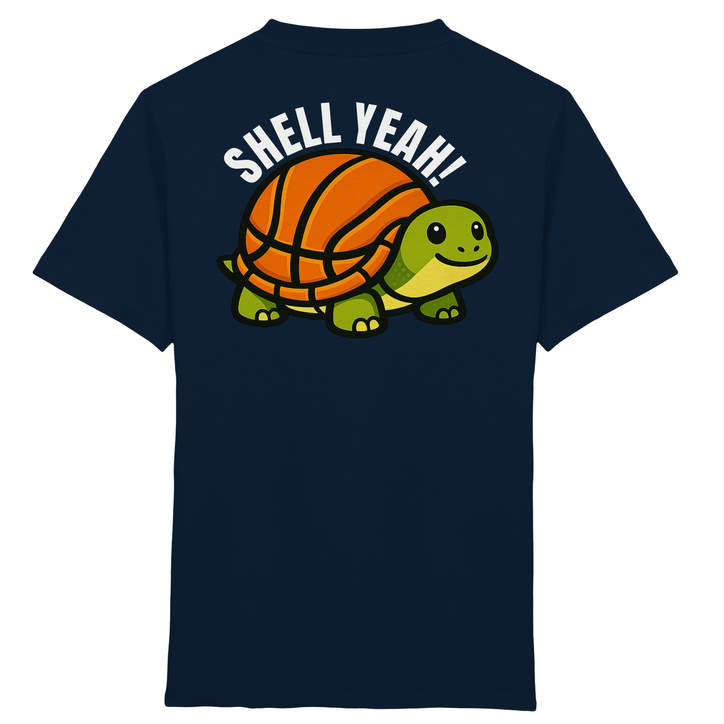 Mr. Turtle Backprint - Kids Organic Shirt