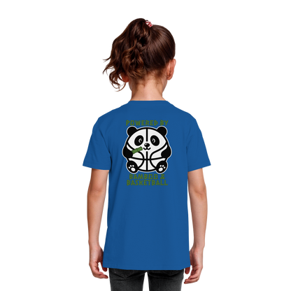 Basketball Panda Backprint - Kids Organic Shirt