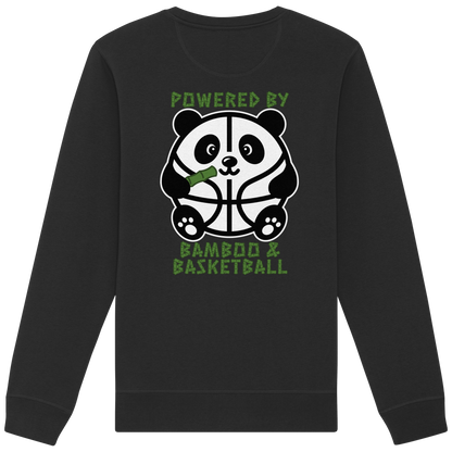 Basketball Panda Backprint - Organic Basic Unisex Sweatshirt