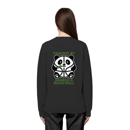 Basketball Panda Backprint - Organic Basic Unisex Sweatshirt