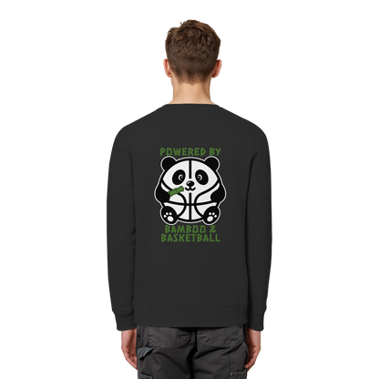 Basketball Panda Backprint - Organic Basic Unisex Sweatshirt