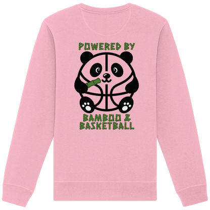Basketball Panda Backprint - Organic Basic Unisex Sweatshirt