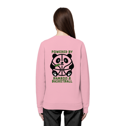 Basketball Panda Backprint - Organic Basic Unisex Sweatshirt